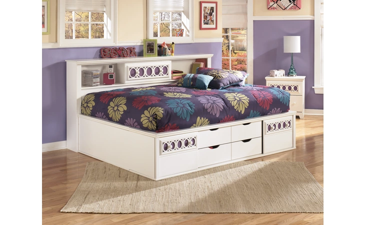 ZAYLEY FULL BOOKCASE SIDE RAILS ASHLEY  B131-88