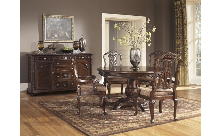 North Shore DINING UPH ARM CHAIR (2 CN) ASHLEY  D553-03A