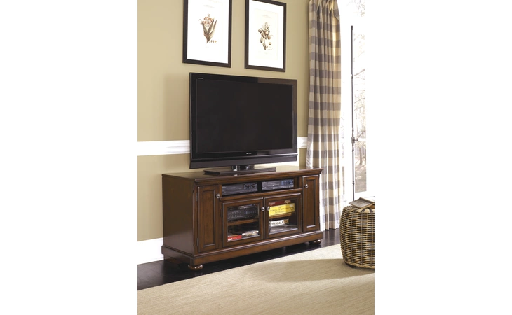 PORTER - RUSTIC BROWN LARGE TV STAND PORTER ASHLEY Porter W697-38