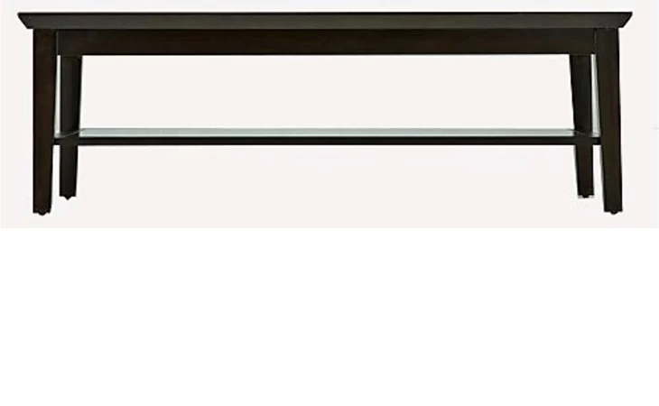 780-050 RECTANGULAR COFFEE TABLE W GLASS SHELF CASANA  780-050