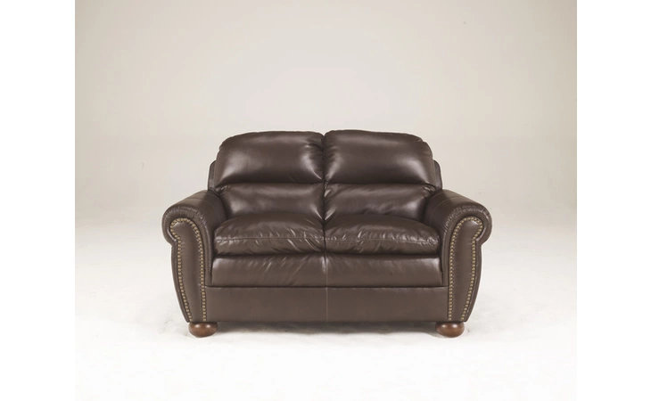 Leather LOVESEAT-STATIONARY LEATHER-LEVAR DURABLEND - SABLE ASHLEY  1350135