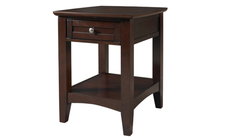383-219  ESPRESSO CHAIRSIDE TABLE WITH DRAWER