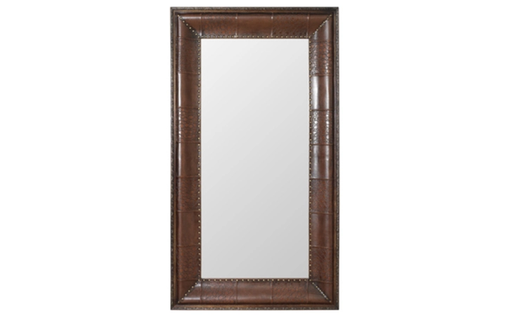 491-231  EXPEDITION CHESTNUT LEANING FLOOR MIRROR
