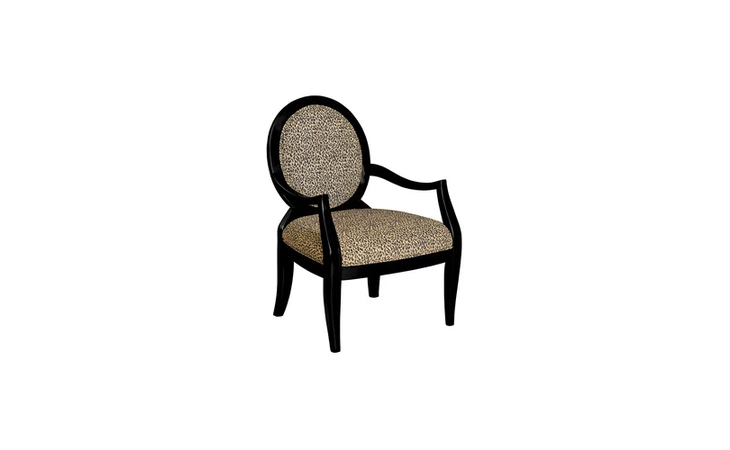 502-622  LEOPARD OVAL BACK ACCENT CHAIR