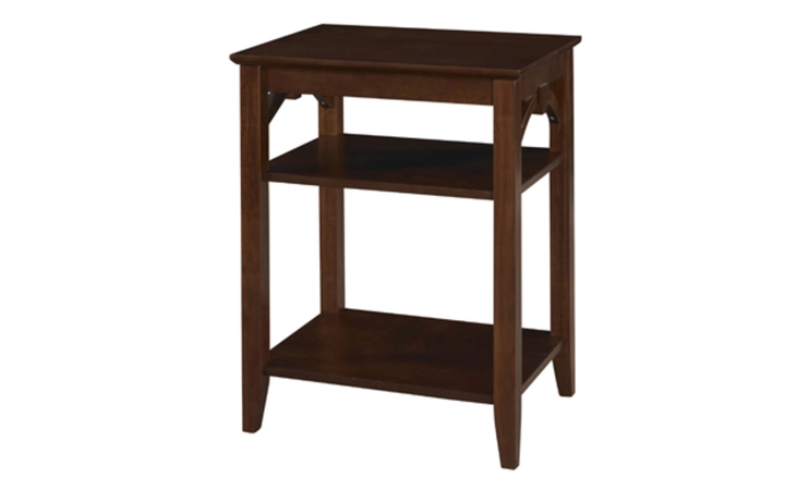 698-685  KNOX SIDE TABLE WITH SHELVES