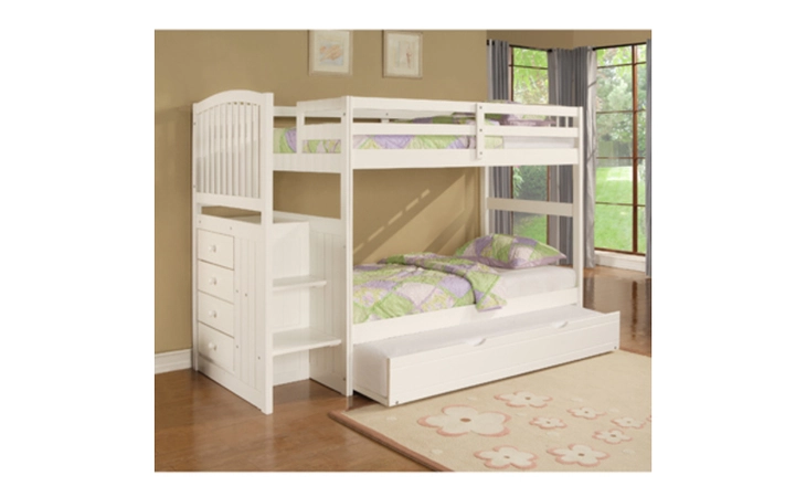 929-037M1  ANGELICA TWIN BUNK BED WITH TRUNDLE - 929-037 + 929-078