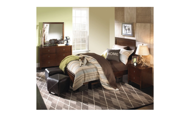 203-039M3  NEW ALBANY 4-PC. TWIN BEDROOM SET - TWIN PANEL BED, 6-DRAWER DRESSER, MIRROR, NIGHTSTAND