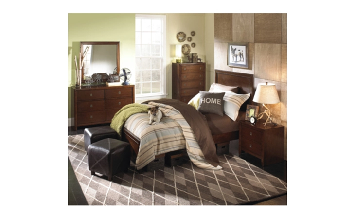 203-039M4  NEW ALBANY 5-PC. TWIN BEDROOM SET - TWIN PANEL BED, 6-DRAWER DRESSER, MIRROR, NIGHTSTAND, 5-DRAWER CHEST