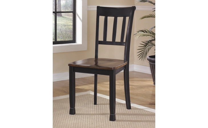 Owingsville DINING ROOM SIDE CHAIR (2/CN) ASHLEY Black/Brown D580-02