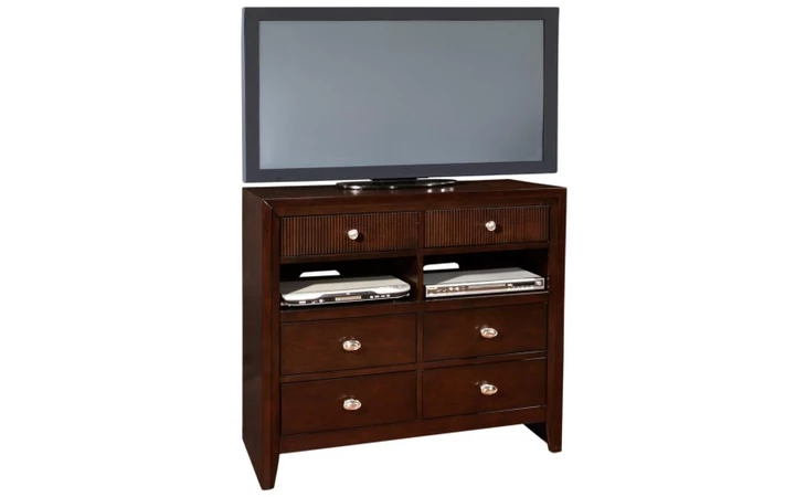 C3112A-070-6DES MEDIA CHEST ESPRESSO BEVEL LIFESTYLE  C3112A-070-6DES