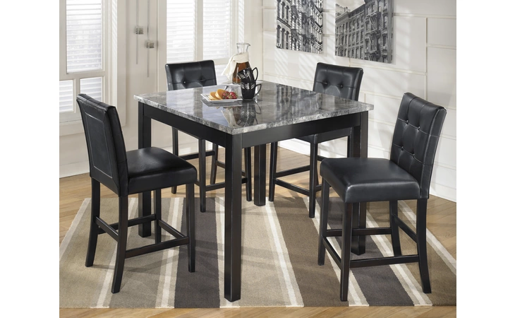 Maysville SQUARE COUNTER TBL SET (5/CN) ASHLEY Black D154-223