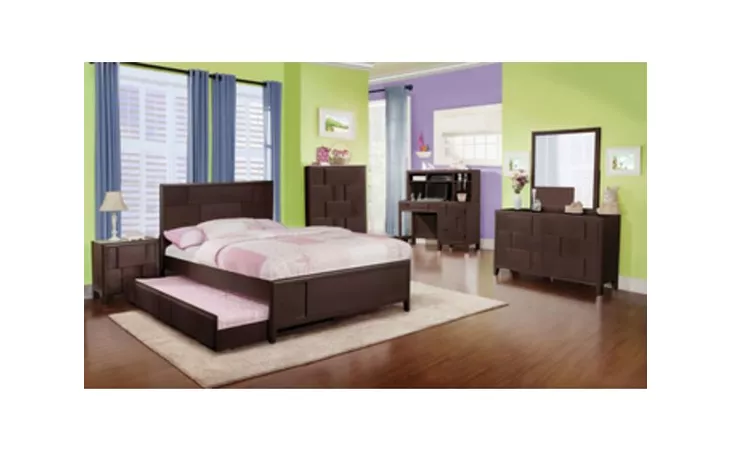 C3183Y-YP8-XXME YOUTH PANEL BED TRUNDLE MERLOT LIFESTYLE  C3183Y-YP8-XXME