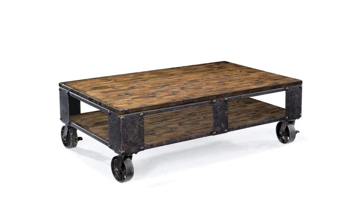 T1755-44  RECTANGULAR STARTER COFFEE TABLE T1755 - PINEBROOK