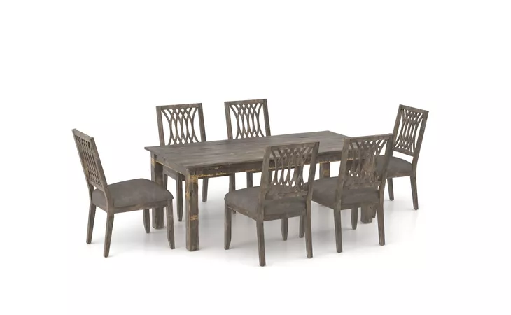 SOLID WOOD DINING TABLE SET CANADEL CHAMPLAIN  TRE3878