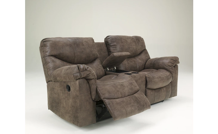 DBL REC LOVESEAT W/CONSOLE ASHLEY Alzena DBL Rec Loveseat w/Console 7140094