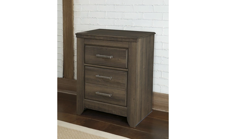 Juararo TWO DRAWER NIGHT STAND ASHLEY Dark Brown B251-92