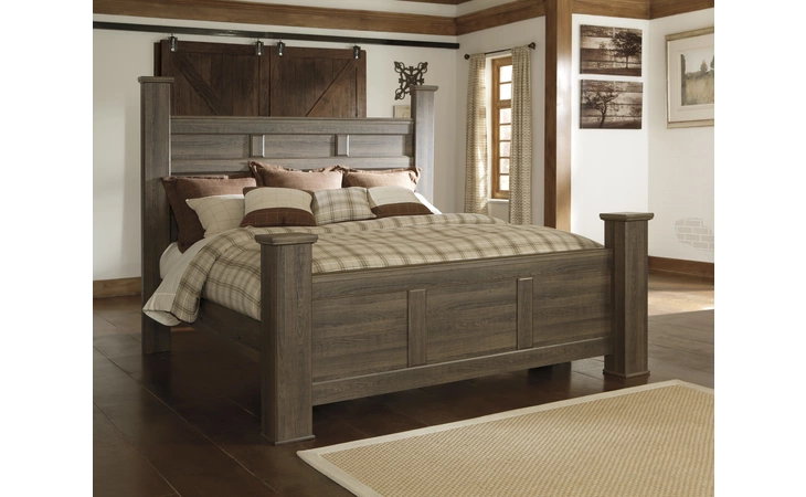 B251-99 Juararo KING RAILS JUARARO DARK BROWN MASTER BEDROOM