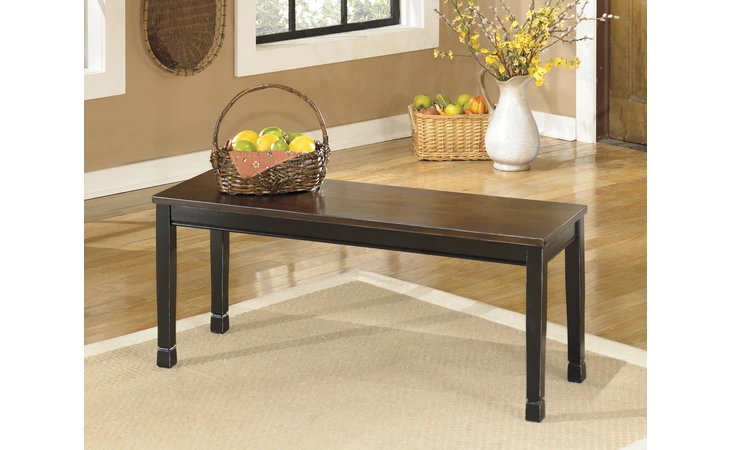 Owingsville LARGE DINING ROOM BENCH ASHLEY Black/Brown D580-00