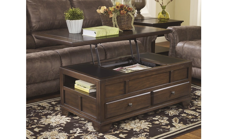 Gately LIFT TOP COFFEE TABLE ASHLEY Lift Top Cocktail Table T845-9