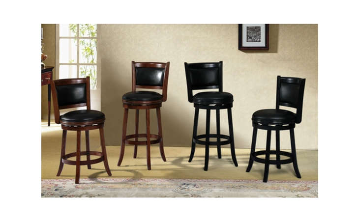 40641-BK-29 BLACK SWIVEL BAR STOOL WORLD IMPORTS  40641-BK-29