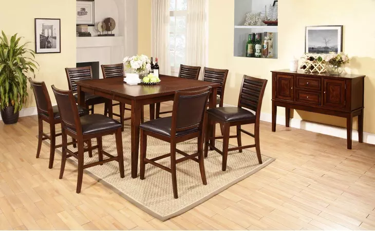 CDC149-PP2-UPCH PUB CHAIR 2PK CHERRY LIFESTYLE  CDC149-PP2-UPCH