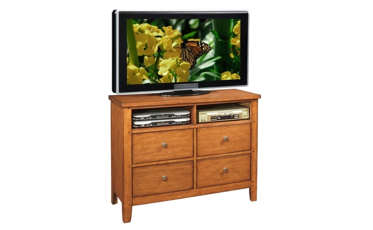 C2152A-070-4DOK  OAK FINISH MEDIA CHEST