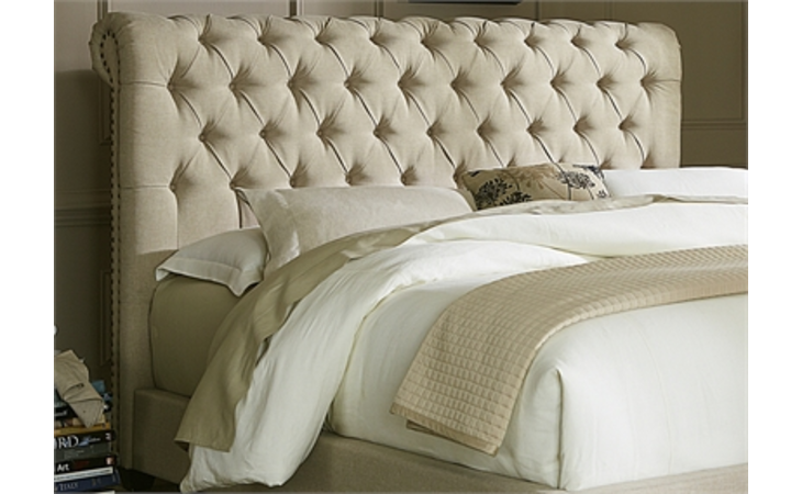 Upholstered Beds QUEEN CHESTERFIELD SLEIGH HEADBOARD LIBERTY  200-BR21HU