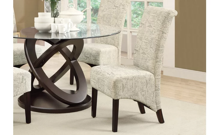 I1790FR DINING CHAIR - 2PCS - 40 H - VINTAGE FRENCH FABRIC MONARCH SPECIALTIES  I1790FR