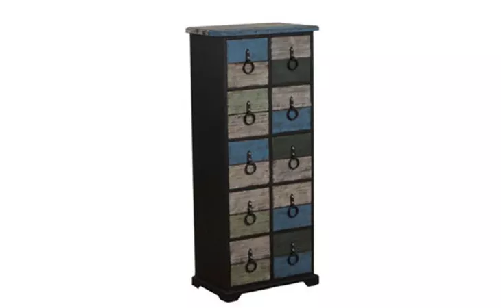 114-394  CALYPSO TALL DRAWER CHEST