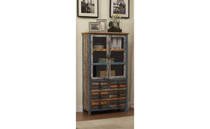 114-861  CALYPSO HIGH CURIO CABINET