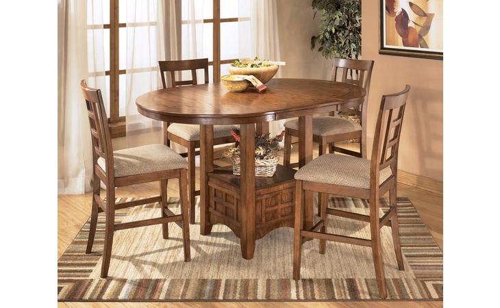 CROSS ISLAND OVAL DRM COUNTER EXT TABLE ASHLEY  D319-42