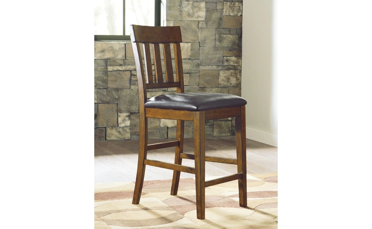Ralene UPHOLSTERED BARSTOOL (2/CN) ASHLEY Medium Brown D594-124