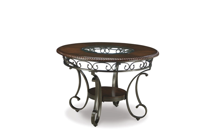 ROUND DINING ROOM TABLE ASHLEY Glambrey Brown D329-15