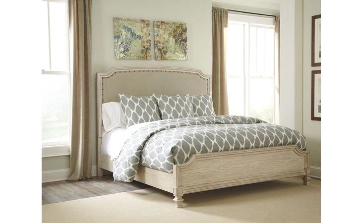 Demarlos KING PANEL RAILS/DEMARLOS ASHLEY Parchment White B693-97