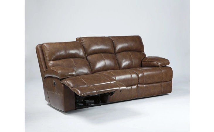 Leather RECLINING SOFA LENSAR NUTMEG ASHLEY Lensar U9900188