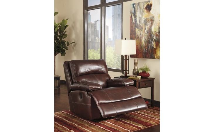 Leather SWIVEL ROCKER RECLINER LENSAR ASHLEY  U9900028