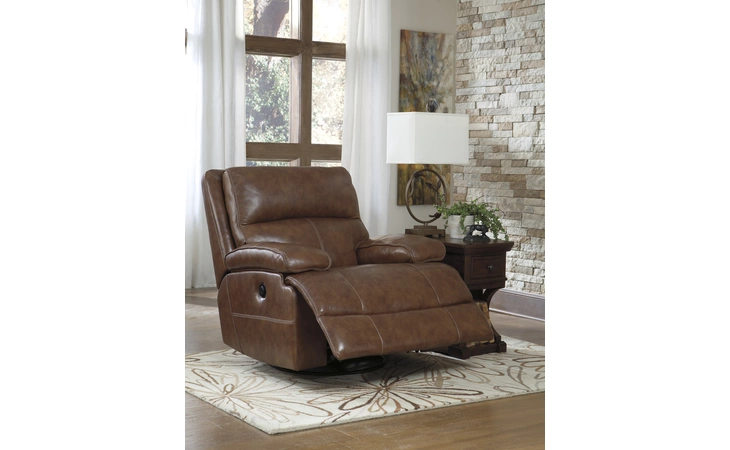 Leather SWIVEL ROCKER RECLINER LENSAR ASHLEY Lensar U9900128
