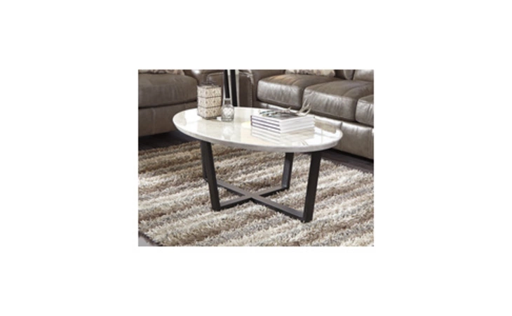 RANETT OVAL COFFEE TABLE ASHLEY  T380-0