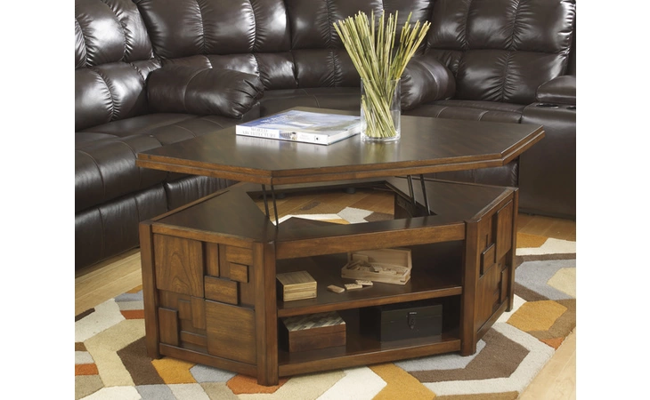 T720-0 BARSTROM CORNER LIFT TOP COFFEE TABLE