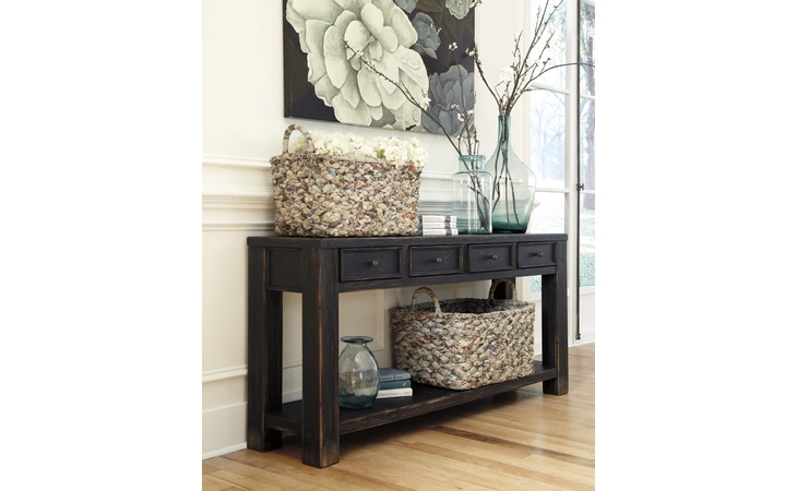 Gavelston SOFA TABLE ASHLEY Black T732-4