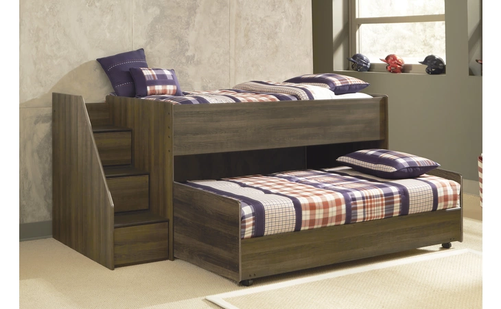 Juararo TWIN LOFT CASTER BED JUARARO ASHLEY Dark Brown B251-68B