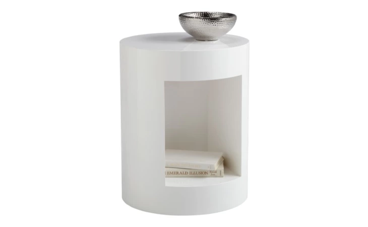  BEACON END TABLE - HIGH GLOSS WHITE SUNPAN FURNITURE  14356