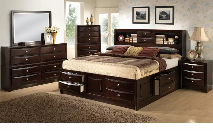 C0172A-FTB FULL STORAGE HDBD&FTBD W SLATS BLACK LIFESTYLE  C0172A-FTB