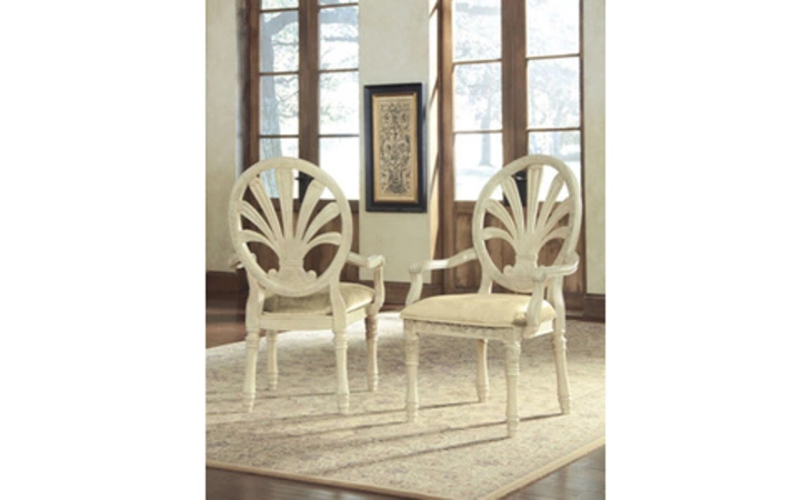 D707-03A ORTANIQUE DINING UPH ARM CHAIR (2 CN)