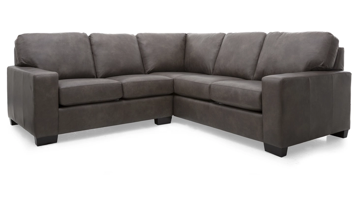 3A-20 Leather 3A-20 RHF SOFA WITH CHAISE (WITH FLOATING BASE) PILLOWS=0