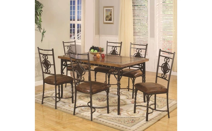 CDC088-DS2-UPMT SIDE CHAIR - 2PK, UPHOLSTERED, FINISH: METAL LIFESTYLE  CDC088-DS2-UPMT