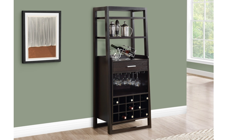 I2543 HOME BAR - 60 H - ESPRESSO LADDER STYLE MONARCH SPECIALTIES  I2543
