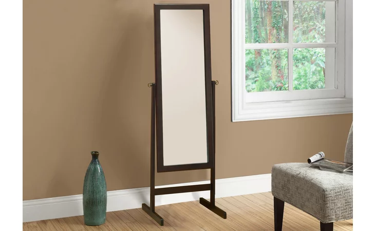 I3368 MIRROR - 60 H - ESPRESSO WOOD FRAME MONARCH SPECIALTIES  I3368