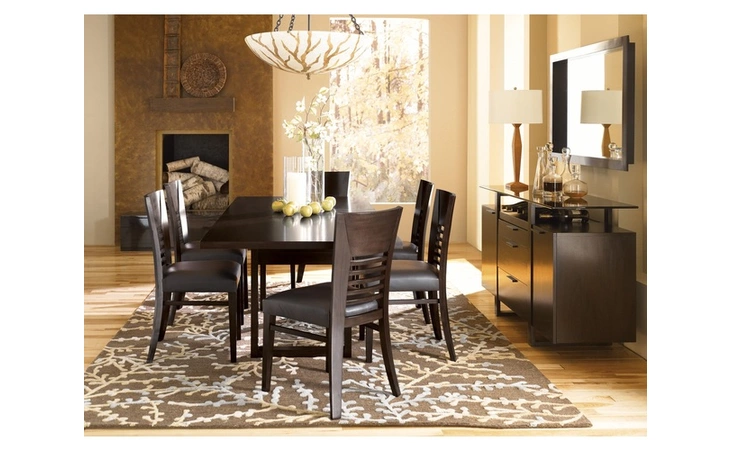 741-178 SIDEBOARD GLASS TOP (NOIR) CASANA  741-178