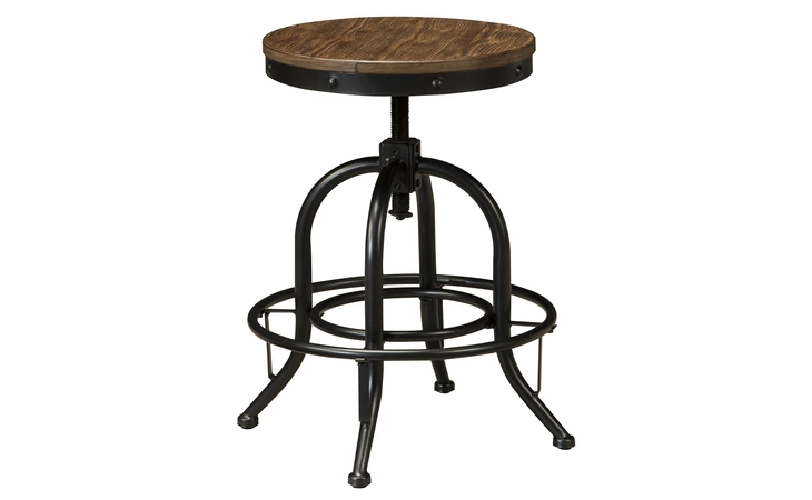Pinnadel SWIVEL STOOL (2/CN) ASHLEY Grayish Brown D542-224